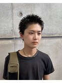 スパイキーショートベリーショート短髪アップバングフェード