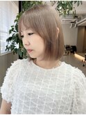 ボブ/ベージュカラー/一宮/顔まわり/似合わせカット
