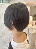 ショートボブ20代30代40代50代前髪あり前髪無し丸顔