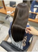 艶々ショコラグレージュ◎髪質改善酸性ストレート