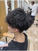 シャドウパーマ マッシュ