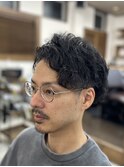 【ビジネス】ショートパーマスタイル