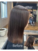 サクラ オモテサンドウ(SAKURA) プレミアム縮毛矯正/暗めカラー/グランマッシュ/デザインカラー