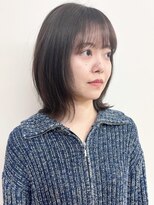 モリオフロムロンドン 松戸店(Morio from London)&nbsp;【morio松戸 石山】外ハネミディアムレイヤー透明感カラー前髪有