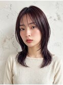 グレージュブラウンレイヤーウルフ30代40代p上尾