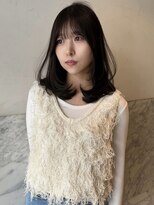 アクシス 栄店(`AXIS)&nbsp;馬渕ミルクティーブロンド/ダークブルー/デジタルパーマ/栄