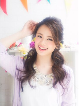 ヘアメイクサロンシャルメ(Hair Make Salon CHARMER) 結婚式☆二次会★イベントにおすすめハーフアップヘアセット