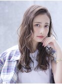【Taylor】艶ハニーベージュ×かきあげウェーブスタイル