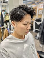 30代40代髪型東京バーバー日本橋ビジネスマン7:3スタイル