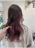 インナーカラーピンク