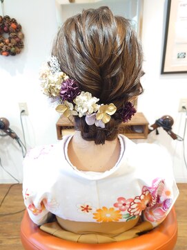 スリー(three) 袴アレンジ