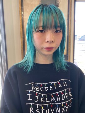 コレットヘア(Colette hair) ◎ハイトーン×ターコイズ◎