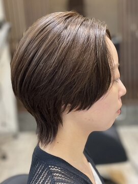 アトリエコア(Atelier Coa) ショートカットショートボブハンサムショートグレージュカラー