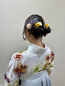 エクリジユウガオカ(equri Jiyugaoka) 【自由が丘】卒業式袴アレンジ/30代40代50代/グレージュアッシュ