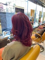 キサ ファータ 恵比寿(kisa fata)&nbsp;[オージュアサロン/恵比寿]ピンクパープルヘアナチュラルカール