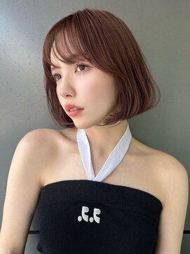 トルネード(TORNADO) ワンカールで作る韓国ボブ シースルーバング×タンバルモリ