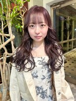 ヲタク(wotaku.)&nbsp;ラベンダーカラー透明感カラーくすみカラーブリーチカラー前髪