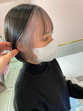 ゲーム バイ アランスミシー 横浜(GAME by Alan Smithee) インナーニュアンスホワイトボブ