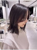 韓国肩上ボブミディアム顔まわり前髪カットトリートメント