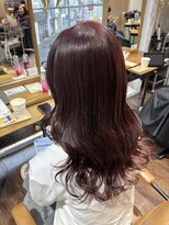 アヴァンスアンス 広島袋町店(AVANCE.ens)&nbsp;ワインレッドカラーと髪質改善カラー
