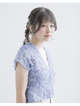 ショコラ アベノ(Chocolat ABENO) #ヘアアレンジ #ぽこぽこアレンジ #ブルーベリーカラー