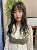 20代30代40代くせ毛風パーマロングパーマ顔まわりレイヤー
