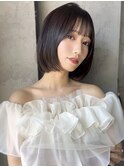 【前川薫子】ミニボブ フェイスレイヤー 切りっぱなし 