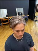 フェザーパーマグレーフェザーショートサーフカール波打ちパーマ