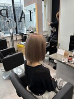 ラピス 福岡天神店(Lapis)&nbsp;ブリーチ/ブリーチカラー/ミルクティーベージュ