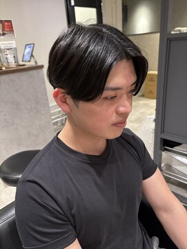 エクシア(EXCIA) メンズ/曲がる縮毛矯正/センターパート