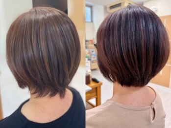 フレアヘアー(flair hair)の写真/【越谷駅徒歩4分】髪質改善/白髪染め/頭皮の健康など、大人女性が感じるエイジングのお悩みに特化!