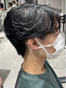 【カルマパーマ】メンズヘア/メンズパーマ/センターパート/池袋