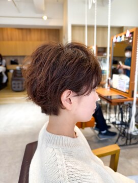 ショート×パーマ