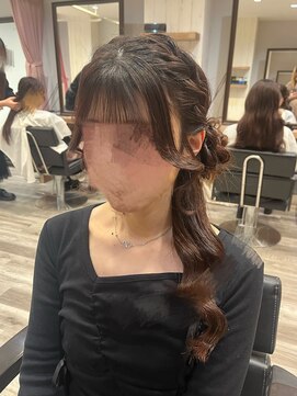 ヘアセット アリエス 新宿駅前店(aries) *.お団子サイドテール.*