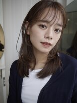 ヌヌ 渋谷 原宿 明治神宮前(nunu)&nbsp;レイヤーカットウルフカットボブグレージュオリーブべージュ