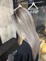 ラフ 難波店(LAFF)&nbsp;【巻かなくても可愛いロングバレイヤージュ 】