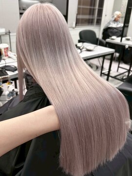 ネハス 栄(nehus.) 学割ブリーチハイライト髪質改善ダブルカラーレイヤーカット