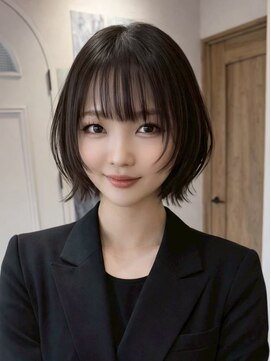 エトワ 中央店(etoi) 大分ミディアムボブレイヤーかるめ韓国レイヤーくびれスタイル