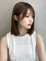 ロイプラスムサシコスギ(Roi+ musashikosugi)&nbsp;大人ストレートボブ/シースルーバング/20代、30代、40代