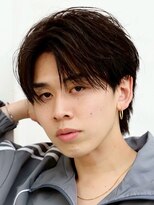ルーシー 名古屋栄(LUCEY) センターパートニュアンスパーマフェザーパーマ波巻きパーマ