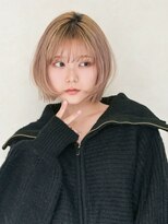 アイニティ 江坂(Inity)&nbsp;[Inity]くすみベージュ×くびれヘア[心斎橋/髪質改善/縮毛矯正]