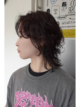 ウーズ ハラジュク(Ooze.HARAJUKU) ハッシュカットグレージュデザインカラーツートーンカラー原宿