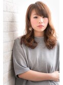 ベージュカラー×くせ毛風カールの簡単スタイリングヘア川口