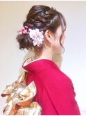 卒業式　成人式　着物スタイル