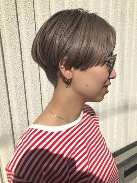 ジュノ 天文館本店(Juno) 【juno 】ハンサムショート ハイトーン ベージュカラー