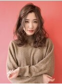 20代30代40代◎小顔無造作 毛先パーマセミディ