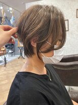 パルフェ ヘアー バイ オーク 九大学研都市(parfait hair byOAK)&nbsp;前下がりショート