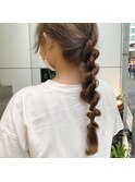 まろやかベージュ×ねじねじアレンジ◎