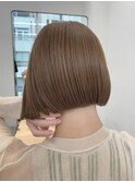 ハイベージュボブ_マロンベージュAラインボブ透明感