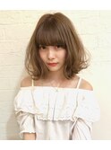 Hona hair ☆ 重めバング×ゆるふわミディヘアー